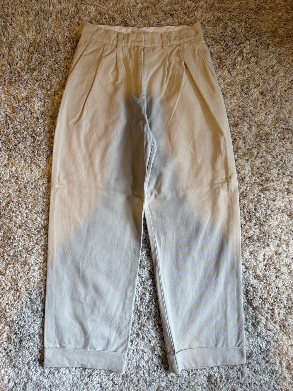 H&M Pleated Twill Trousers